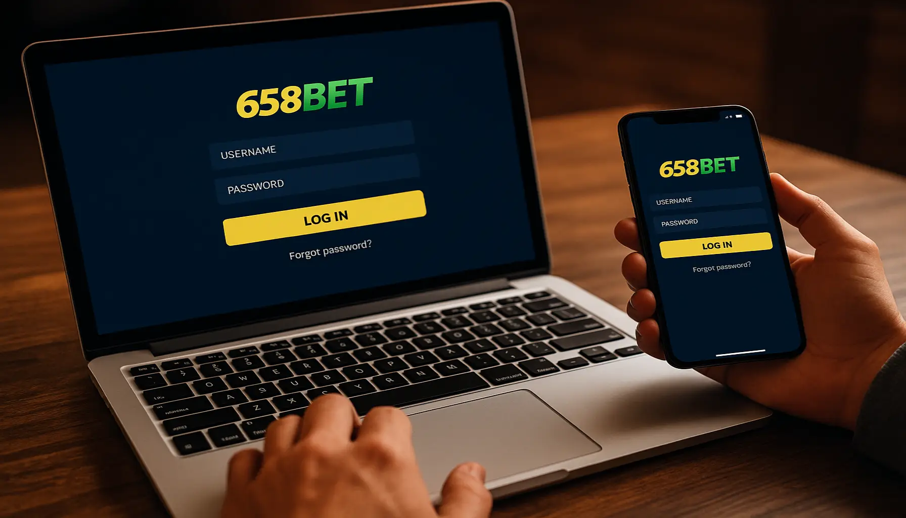 Login no Cassino 658BET